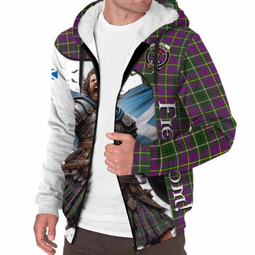 Taylor (Tailyour) Crest Tartan Sherpa Hoodie Inspired by the Freedom of Scottish Warrior