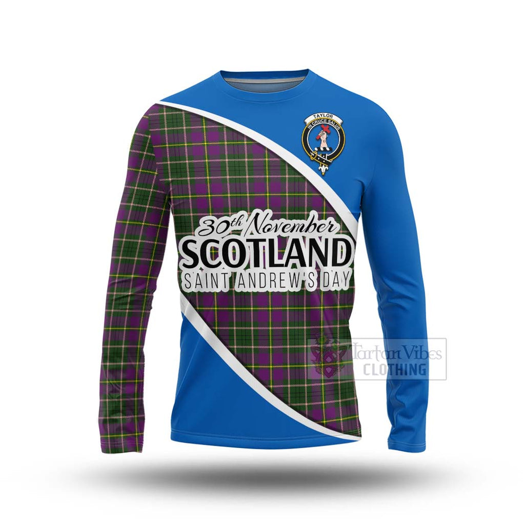 Tartan Vibes Clothing Taylor (Tailylour) Family Crest Tartan Long Sleeve T-Shirt Celebrate Saint Andrew's Day in Style