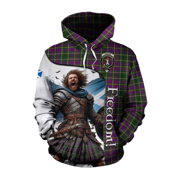 Tartan Vibes Clothing Taylor (Tailylour) Crest Tartan Cotton Hoodie Inspired by the Freedom of Scottish Warrior
