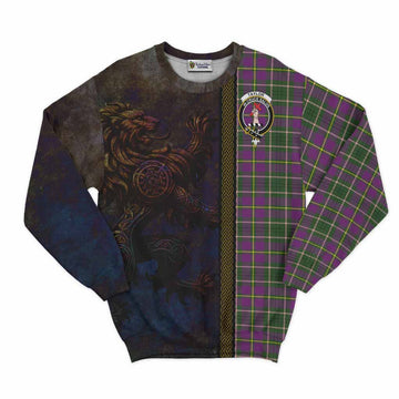 Taylor (Tailyour) Tartan Family Crest Sweatshirt Alba Gu Brath Be Brave Lion Ancient Style