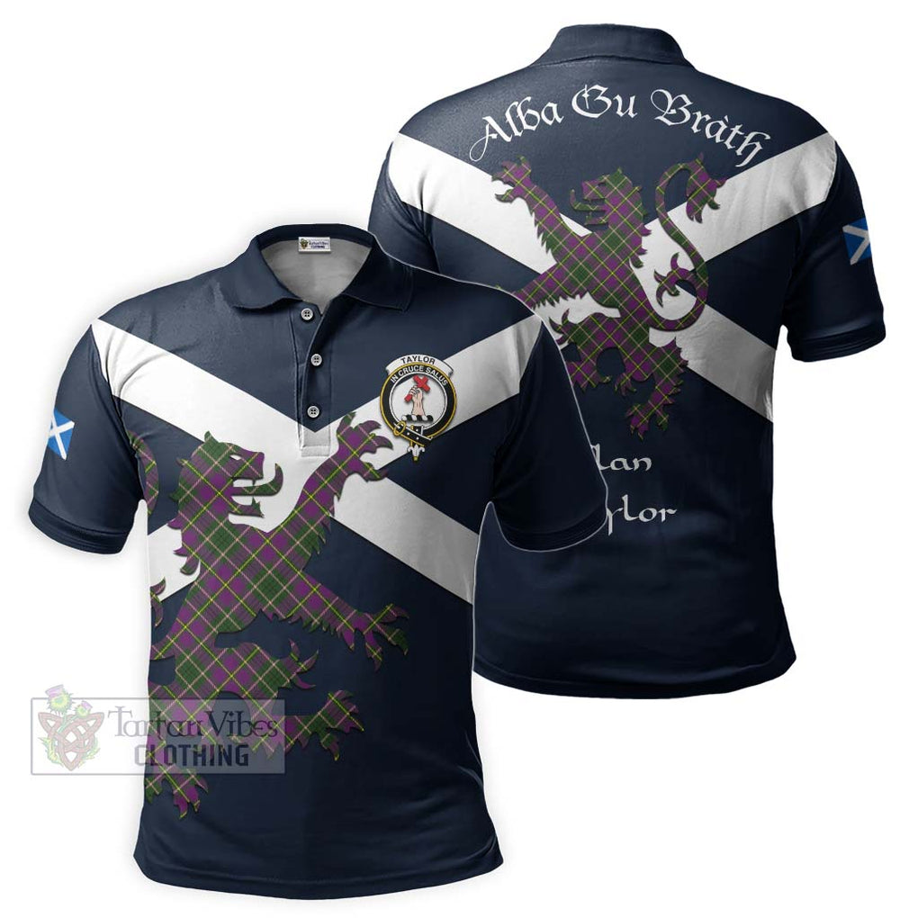 Tartan Vibes Clothing Taylor (Tailylour) Tartan Lion Rampant Polo Shirt – Proudly Display Your Heritage with Alba Gu Brath and Clan Name
