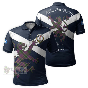 Taylor (Tailyour) Tartan Lion Rampant Polo Shirt Proudly Display Your Heritage with Alba Gu Brath and Clan Name