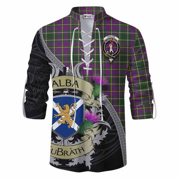 Tartan Vibes Clothing Taylor (Tailylour) Tartan Family Crest Ghillie Kilt Shirt Lion Rampant Royal Thistle Shield Celtic Inspired