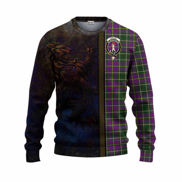 Taylor (Tailyour) Tartan Family Crest Knitted Sweater Alba Gu Brath Be Brave Lion Ancient Style