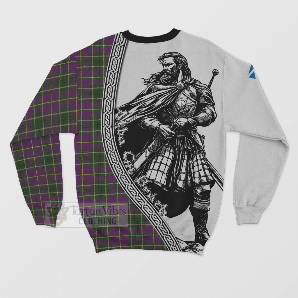 Tartan Vibes Clothing Taylor (Tailylour) Tartan Clan Crest Sweatshirt with Highlander Warrior Celtic Style