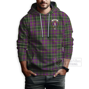 Tartan Vibes Clothing Taylor (Tailylour) Tartan Hoodie with Family Crest Celtic Skull Style