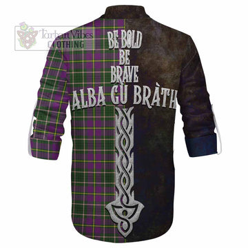 Taylor (Tailyour) Tartan Family Crest Ghillie Kilt Shirt Alba Gu Brath Be Brave Lion Ancient Style