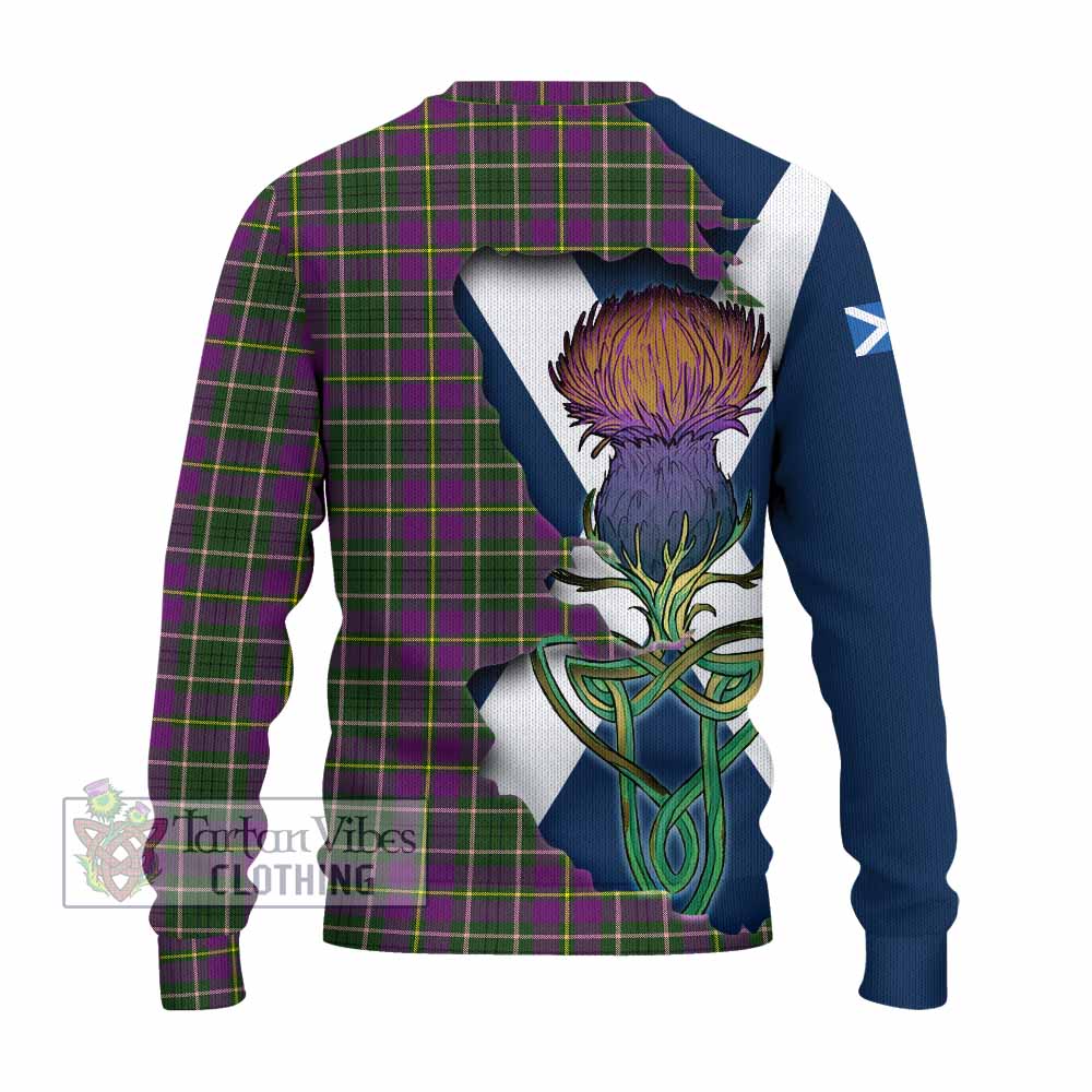 Tartan Vibes Clothing Taylor (Tailylour) Tartan Family Crest Knitted Sweater Scottish Thistle Celtic Inspired