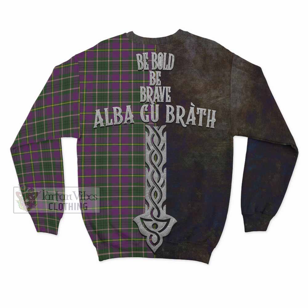 Tartan Vibes Clothing Taylor (Tailylour) Tartan Family Crest Sweatshirt Alba Gu Brath Be Brave Lion Ancient Style