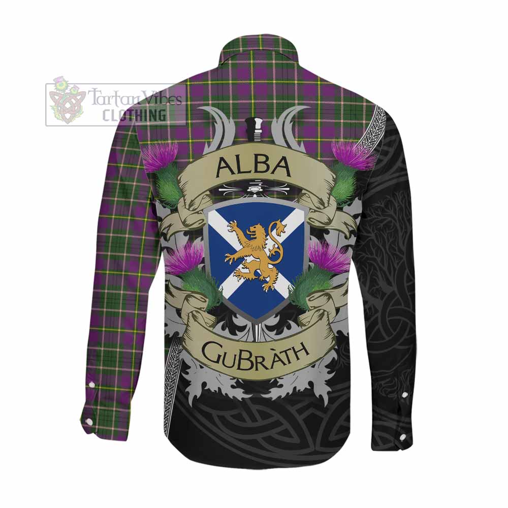 Tartan Vibes Clothing Taylor (Tailylour) Tartan Family Crest Long Sleeve Button Shirt Lion Rampant Royal Thistle Shield Celtic Inspired