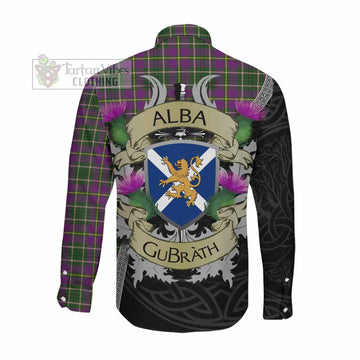 Tartan Vibes Clothing Taylor (Tailylour) Tartan Family Crest Long Sleeve Button Shirt Lion Rampant Royal Thistle Shield Celtic Inspired