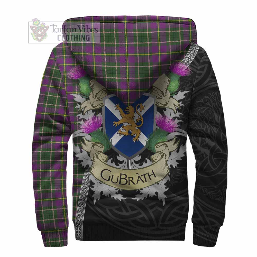 Tartan Vibes Clothing Taylor (Tailylour) Tartan Family Crest Sherpa Hoodie Lion Rampant Royal Thistle Shield Celtic Inspired