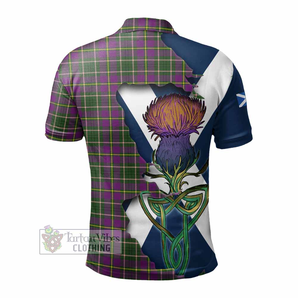 Tartan Vibes Clothing Taylor (Tailylour) Tartan Family Crest Polo Shirt Scottish Thistle Celtic Inspired