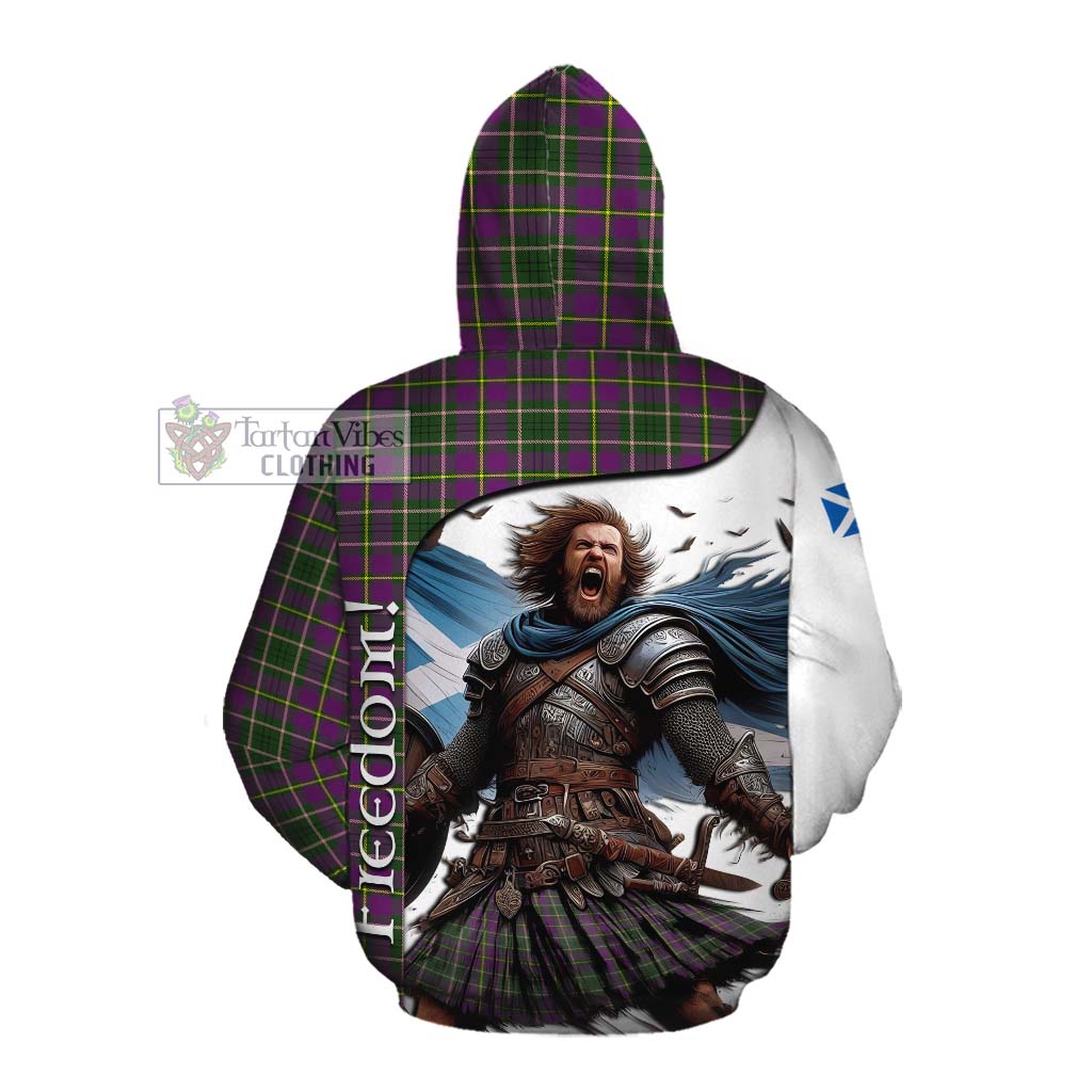 Tartan Vibes Clothing Taylor (Tailylour) Crest Tartan Cotton Hoodie Inspired by the Freedom of Scottish Warrior