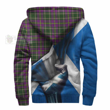 Taylor (Tailyour) Tartan Sherpa Hoodie with Family Crest Scotland Patriotic Style