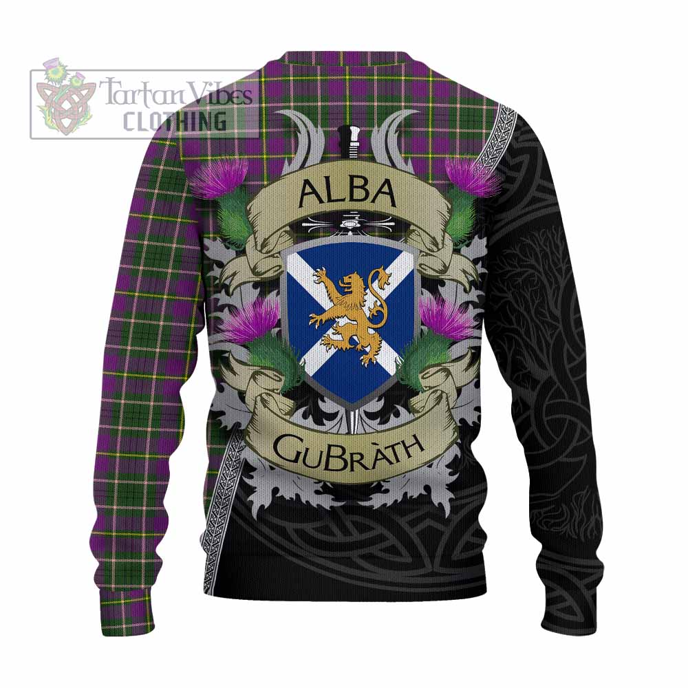 Tartan Vibes Clothing Taylor (Tailylour) Tartan Family Crest Knitted Sweater Lion Rampant Royal Thistle Shield Celtic Inspired
