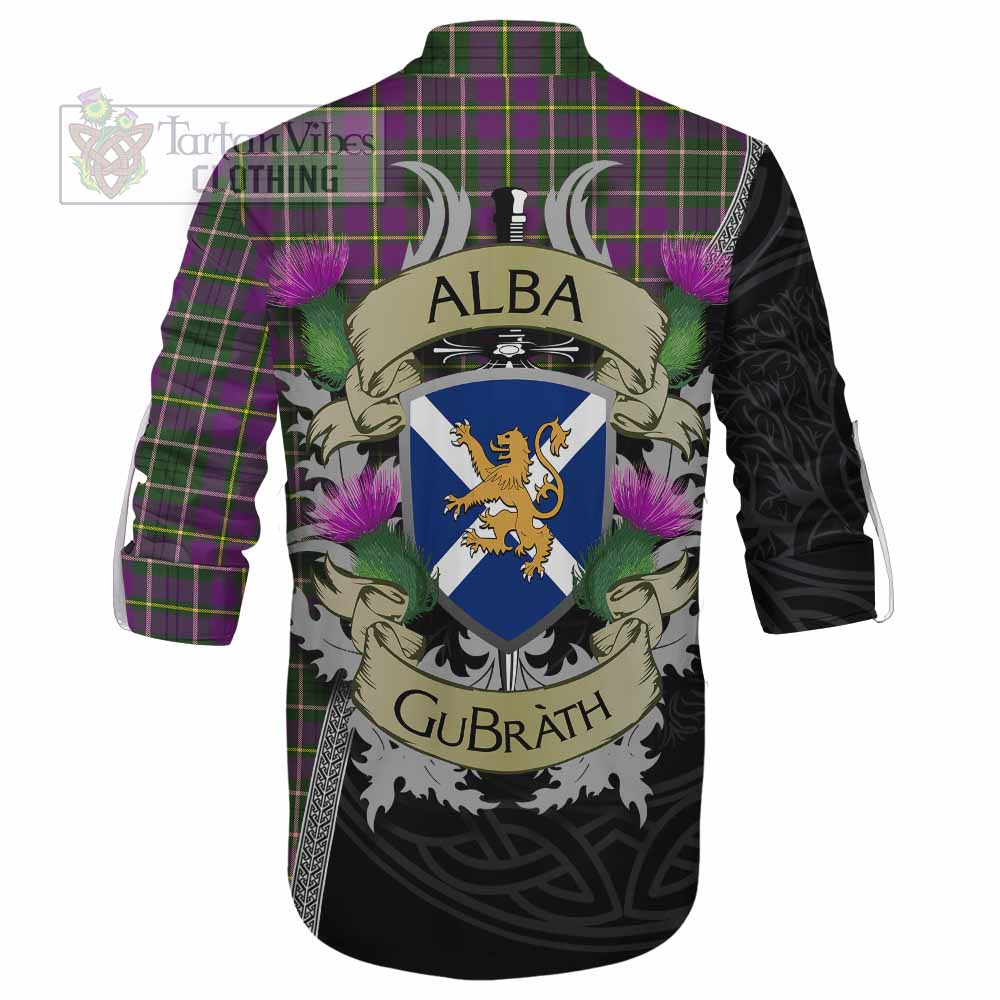 Tartan Vibes Clothing Taylor (Tailylour) Tartan Family Crest Ghillie Kilt Shirt Lion Rampant Royal Thistle Shield Celtic Inspired