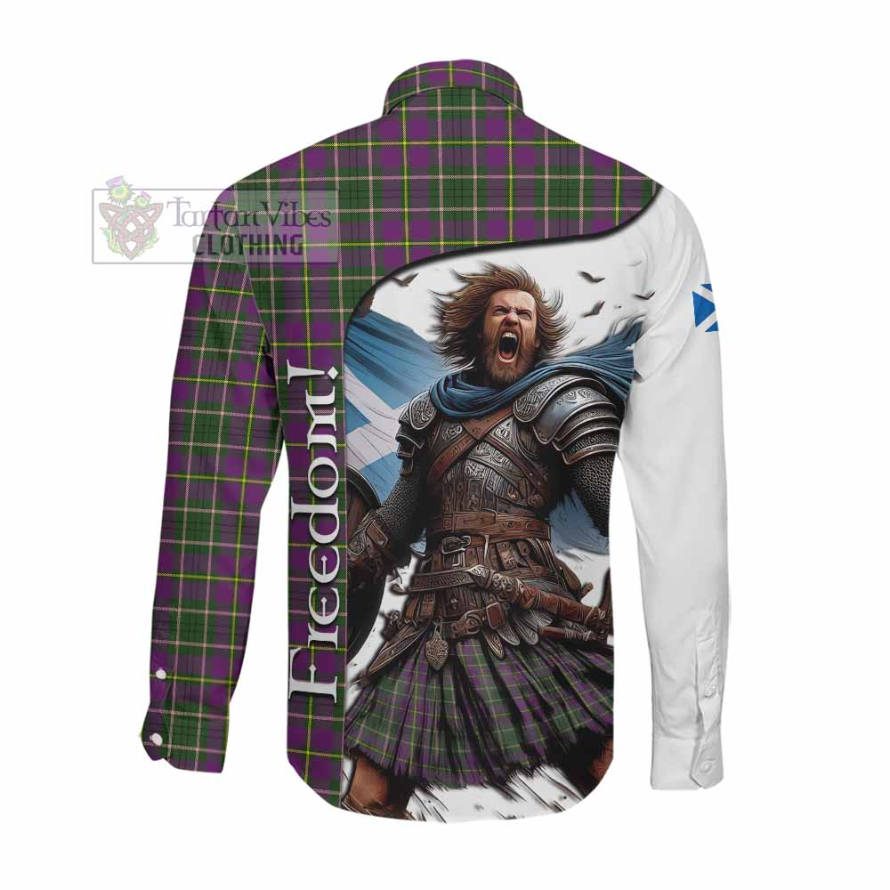 Tartan Vibes Clothing Taylor (Tailylour) Crest Tartan Long Sleeve Button Shirt Inspired by the Freedom of Scottish Warrior
