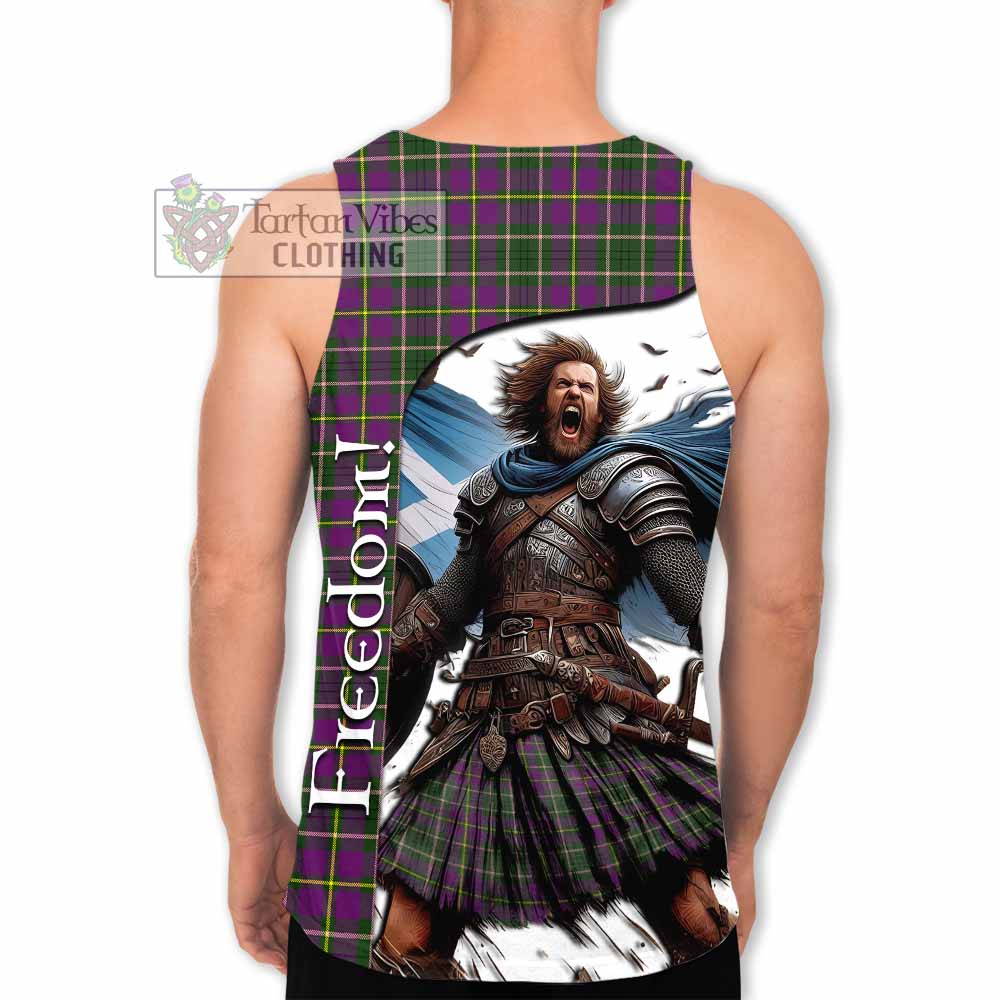 Tartan Vibes Clothing Taylor (Tailylour) Crest Tartan Men's Tank Top Inspired by the Freedom of Scottish Warrior