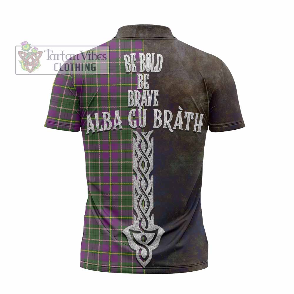 Tartan Vibes Clothing Taylor (Tailylour) Tartan Family Crest Zipper Polo Shirt Alba Gu Brath Be Brave Lion Ancient Style