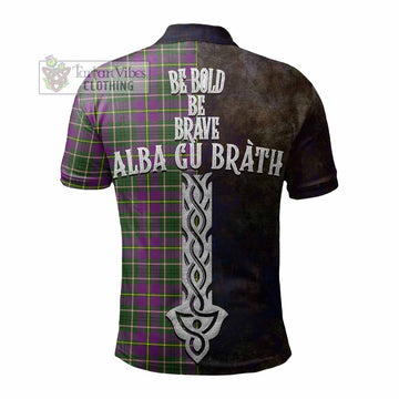 Taylor (Tailyour) Tartan Family Crest Polo Shirt Alba Gu Brath Be Brave Lion Ancient Style