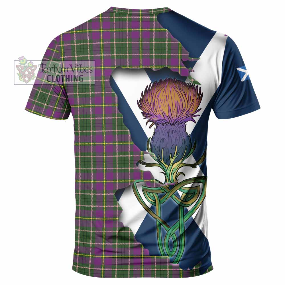Tartan Vibes Clothing Taylor (Tailylour) Tartan Family Crest T-Shirt Scottish Thistle Celtic Inspired