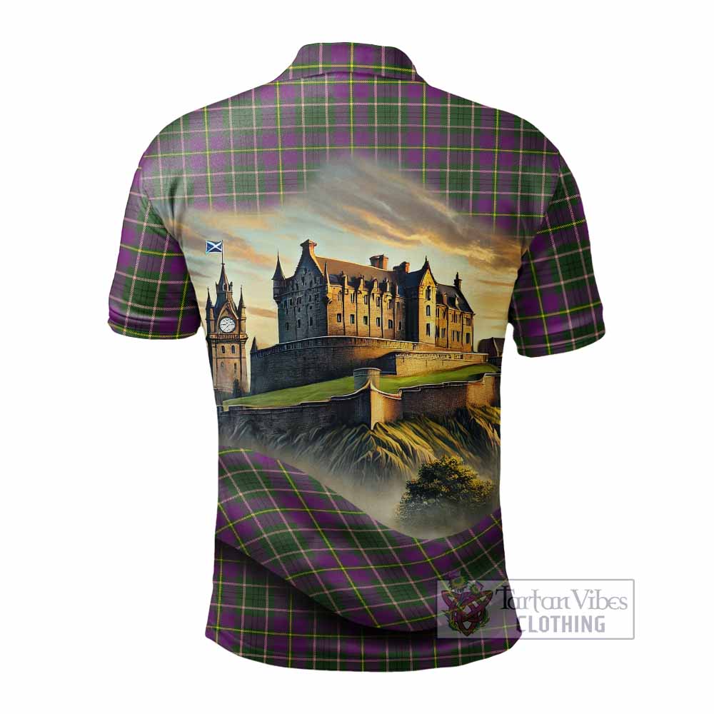 Tartan Vibes Clothing Taylor (Tailylour) Tartan Family Crest Polo Shirt with Scottish Ancient Castle Stype
