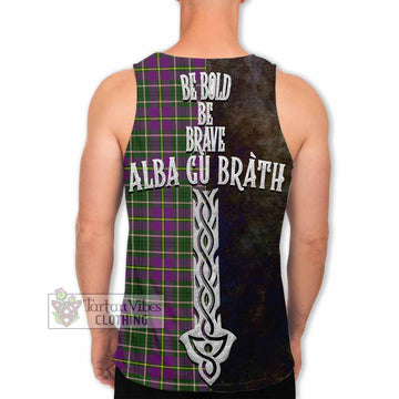 Taylor (Tailyour) Tartan Family Crest Men's Tank Top Alba Gu Brath Be Brave Lion Ancient Style