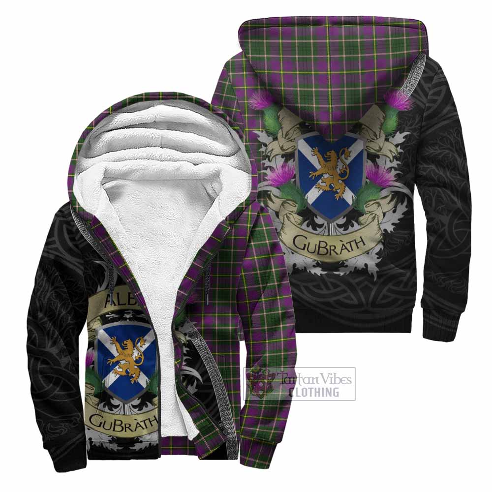 Tartan Vibes Clothing Taylor (Tailylour) Tartan Family Crest Sherpa Hoodie Lion Rampant Royal Thistle Shield Celtic Inspired