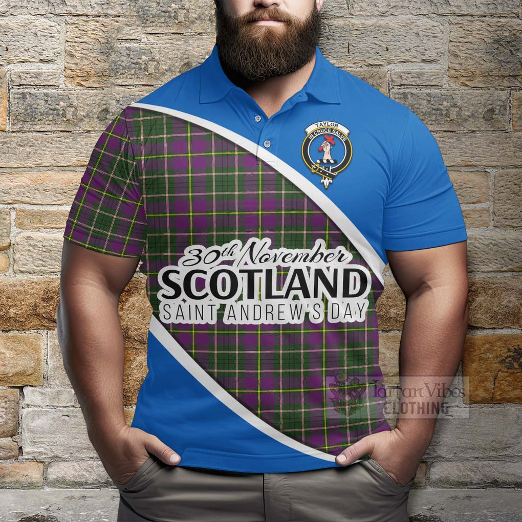 Tartan Vibes Clothing Taylor (Tailylour) Family Crest Tartan Polo Shirt Celebrate Saint Andrew's Day in Style