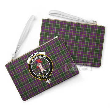 Tartan Vibes Clothing Taylor (Tailylour) Family Crest Tartan Clutch Bag