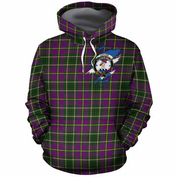 Taylor (Tailyour) Clan Crest In Me Tartan Cotton Hoodie Scotland Flag Style