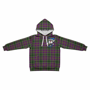 Taylor (Tailyour) Clan Crest In Me Tartan Kid Hoodie Scotland Flag Style