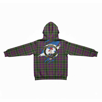 Taylor (Tailyour) Clan Crest In Me Tartan Kid Hoodie Scotland Flag Style