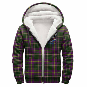 Taylor (Tailyour) Clan Crest In Me Tartan Sherpa Hoodie Scotland Flag Style