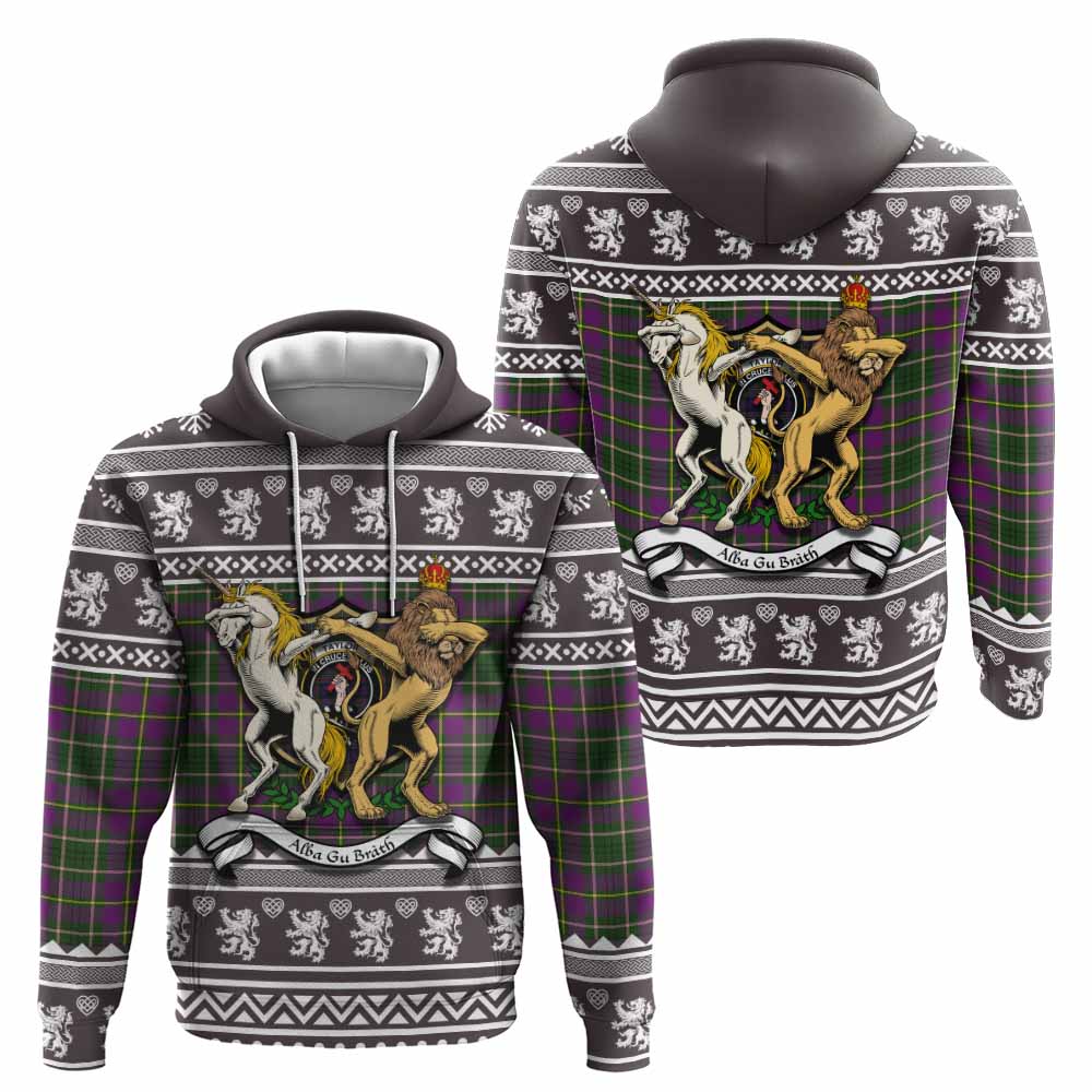 Taylor (Tailyour) Clan Tartan Crest Christmas Hoodie Coat of Arms Funny Style - Tartan Vibes Clothing