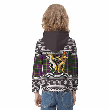 Taylor (Tailyour) Clan Tartan Crest Christmas Kid Hoodie Coat of Arms Funny Style