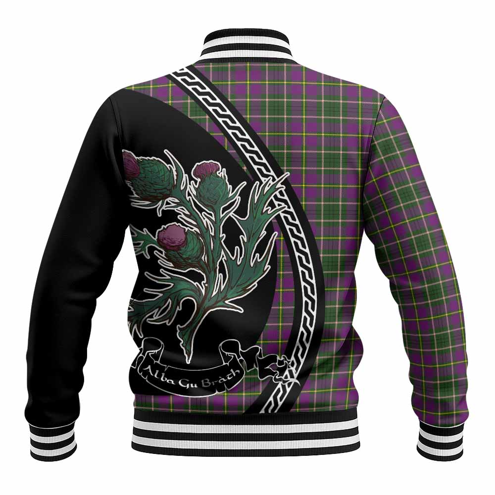 Taylor (Tailyour) Family Crest Tartan Baseball Jacket Alba Thistle Inspired - Tartan Vibes Clothing