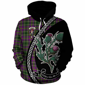 Taylor (Tailyour) Family Crest Tartan Cotton Hoodie Alba Thistle Inspired