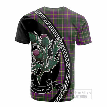 Taylor (Tailyour) Family Crest Tartan Cotton T-shirt Alba Thistle Inspired