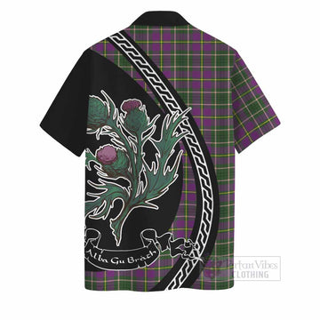 Taylor (Tailyour) Family Crest Tartan Hawaiian Shirt Alba Thistle Inspired