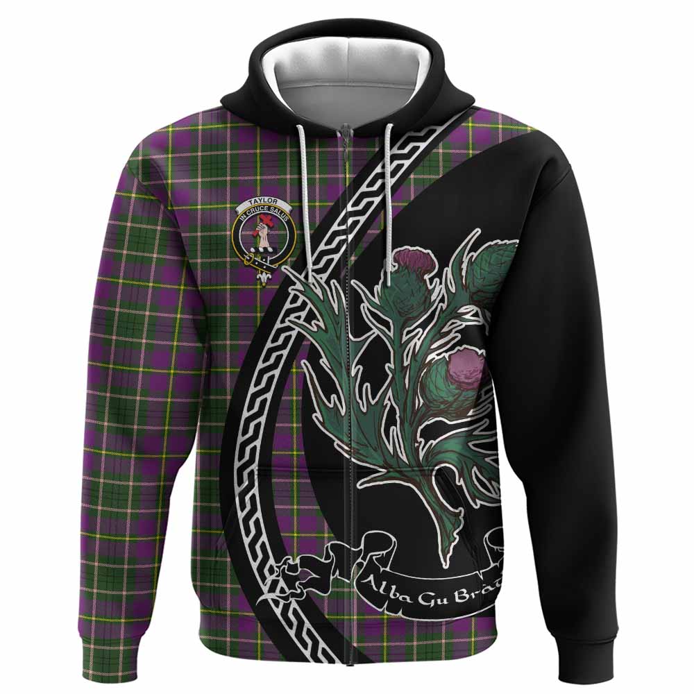 Taylor (Tailyour) Family Crest Tartan Hoodie Alba Thistle Inspired - Tartan Vibes Clothing