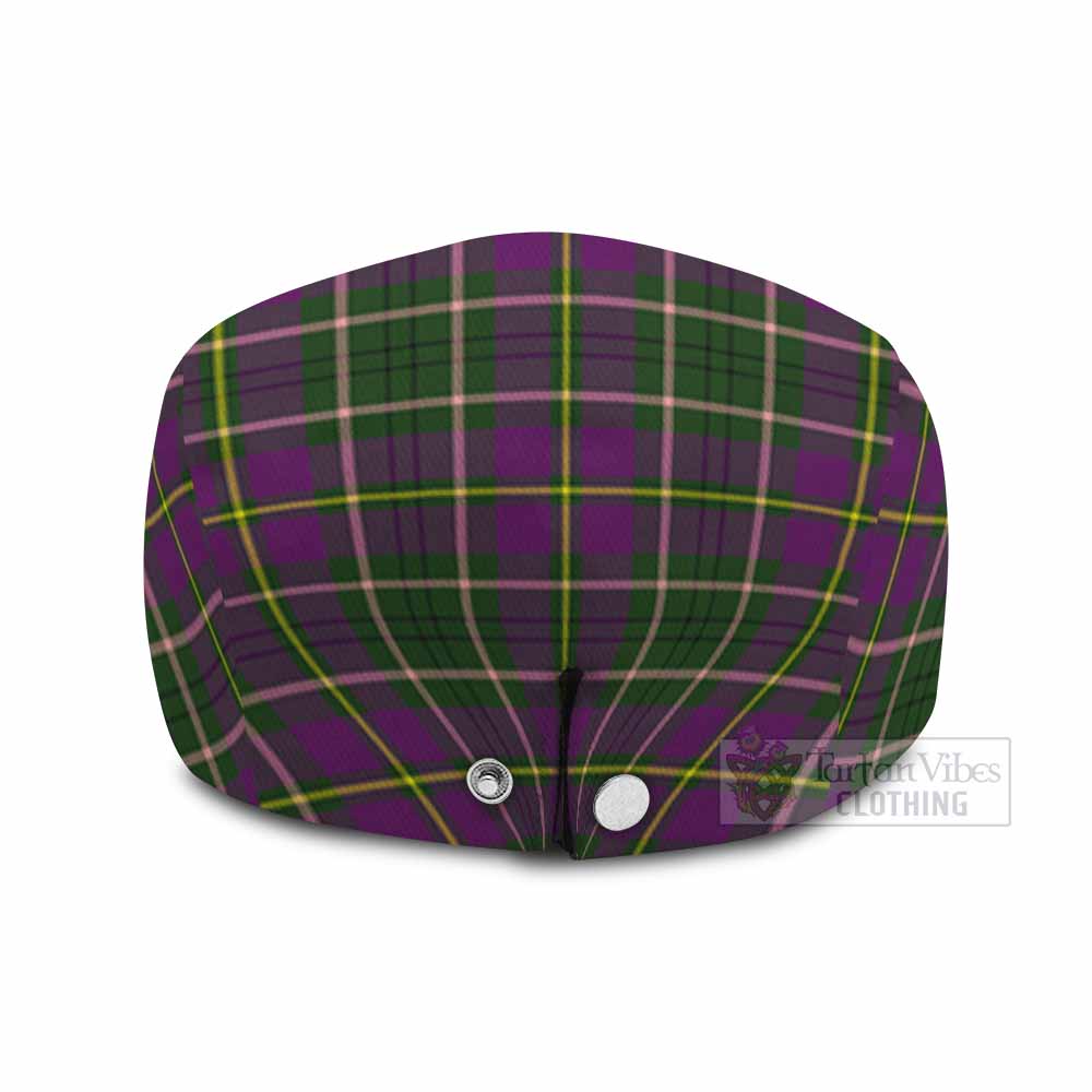 Taylor (Tailyour) Family Crest Tartan Jeff Cap, Tartan Flat Cap