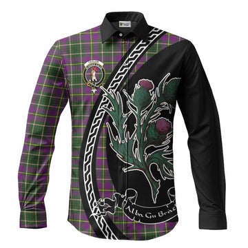 Taylor (Tailyour) Family Crest Tartan Long Sleeve Button Shirts Alba Thistle Inspired