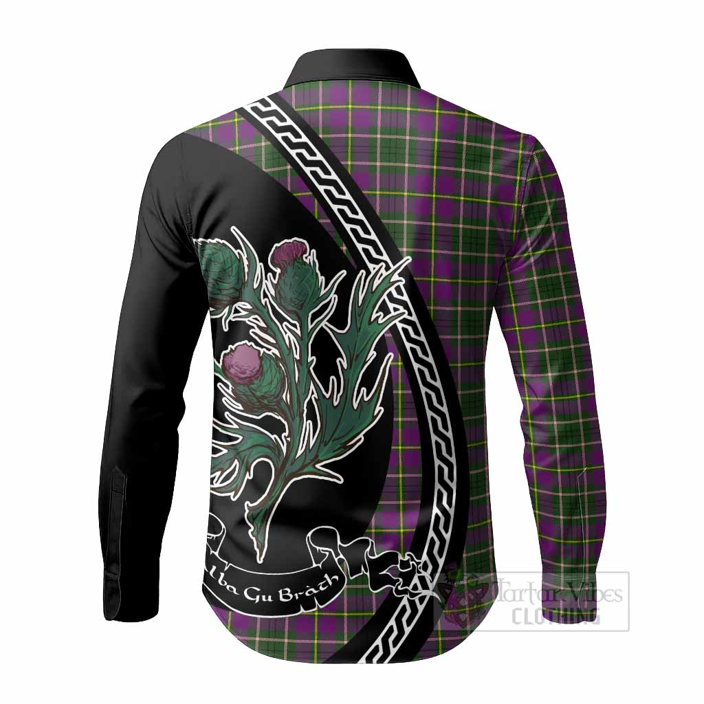 Taylor (Tailyour) Family Crest Tartan Long Sleeve Button Shirts Alba Thistle Inspired - Tartan Vibes Clothing