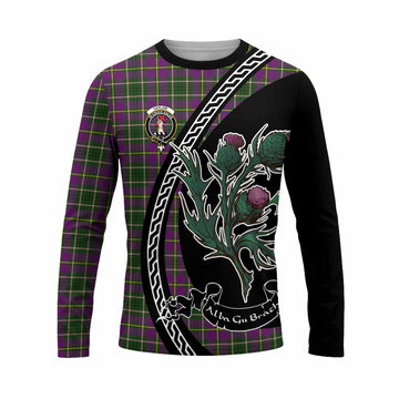 Taylor (Tailyour) Family Crest Tartan Long Sleeve T-Shirt Alba Thistle Inspired - Tartan Vibes Clothing