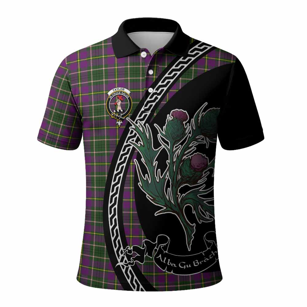 Taylor (Tailyour) Family Crest Tartan Polo Shirt Alba Thistle Inspired - Tartan Vibes Clothing