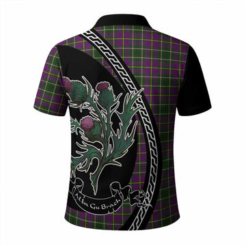 Taylor (Tailyour) Family Crest Tartan Polo Shirt Alba Thistle Inspired