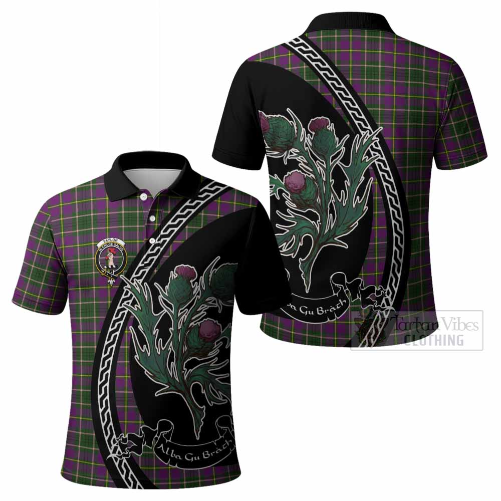 Taylor (Tailyour) Family Crest Tartan Polo Shirt Alba Thistle Inspired - Tartan Vibes Clothing