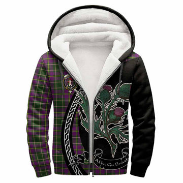 Taylor (Tailyour) Family Crest Tartan Sherpa Hoodie Alba Thistle Inspired